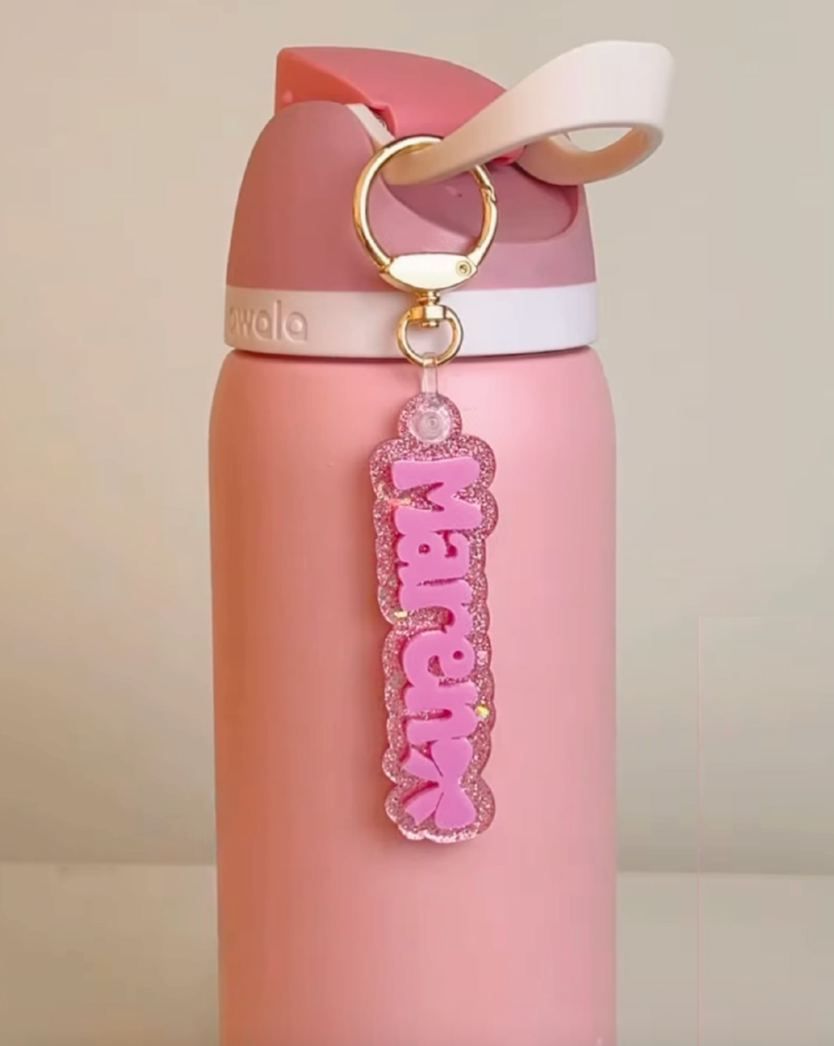 NAME BAG & BOTTLE Acrylic Tag