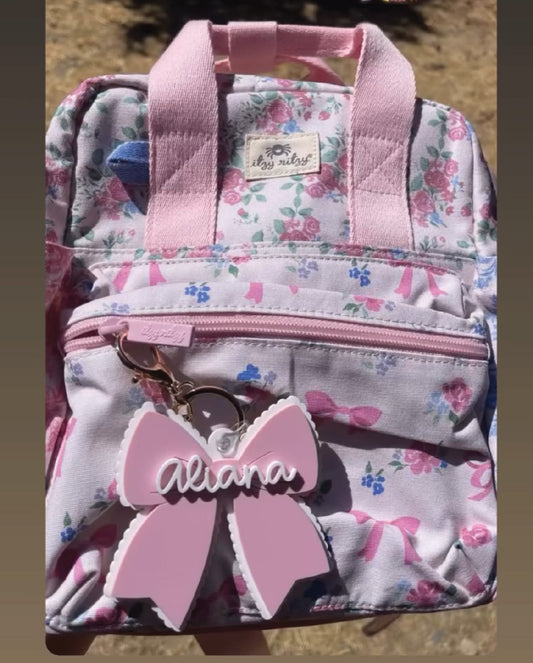 BAG TAG  ACRYLIC BOW
